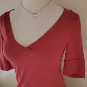 Vol.1 Y2K V-Neck Top with Button Sleeves